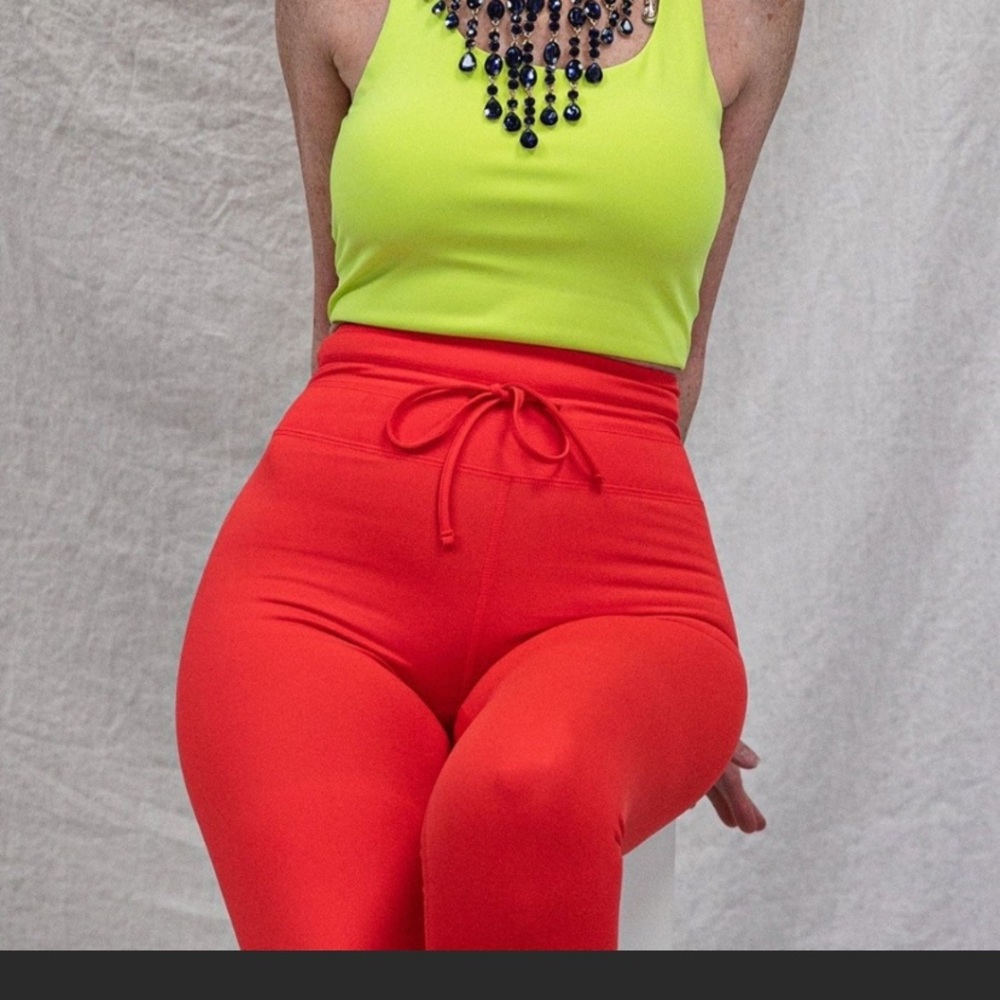 Girlfriend Collective tie-waist legging